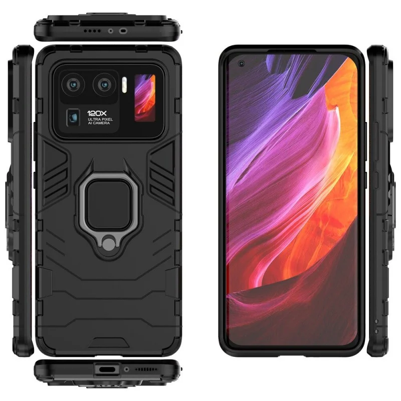 

Чехол для Xiaomi 11 Ультра чехол с подставкой магнитное кольцо держатель кронштейн Мягкий край противоударный задний корпус