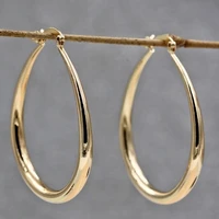 new wholesale smooth hoop earrings jewelry gift for earrings women exquisite big circle hoop earrings wedding party jewelry