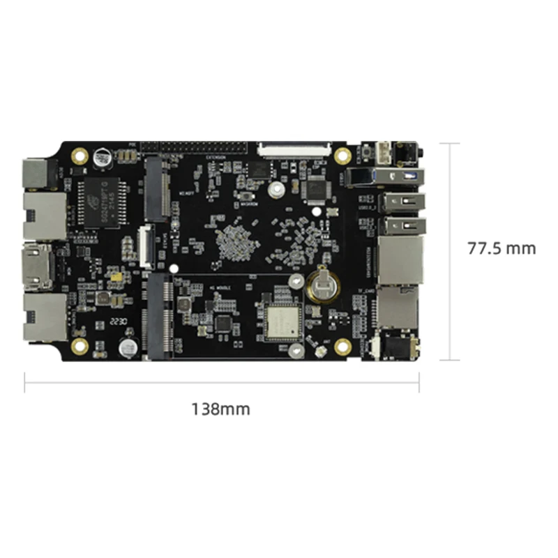 Smartfly ROC-RK3568-PC SE Четырехъядерный 64-битный процессор Cortex-A55 1 точек @ INT8 RKNN NPU DevelopBoard 2