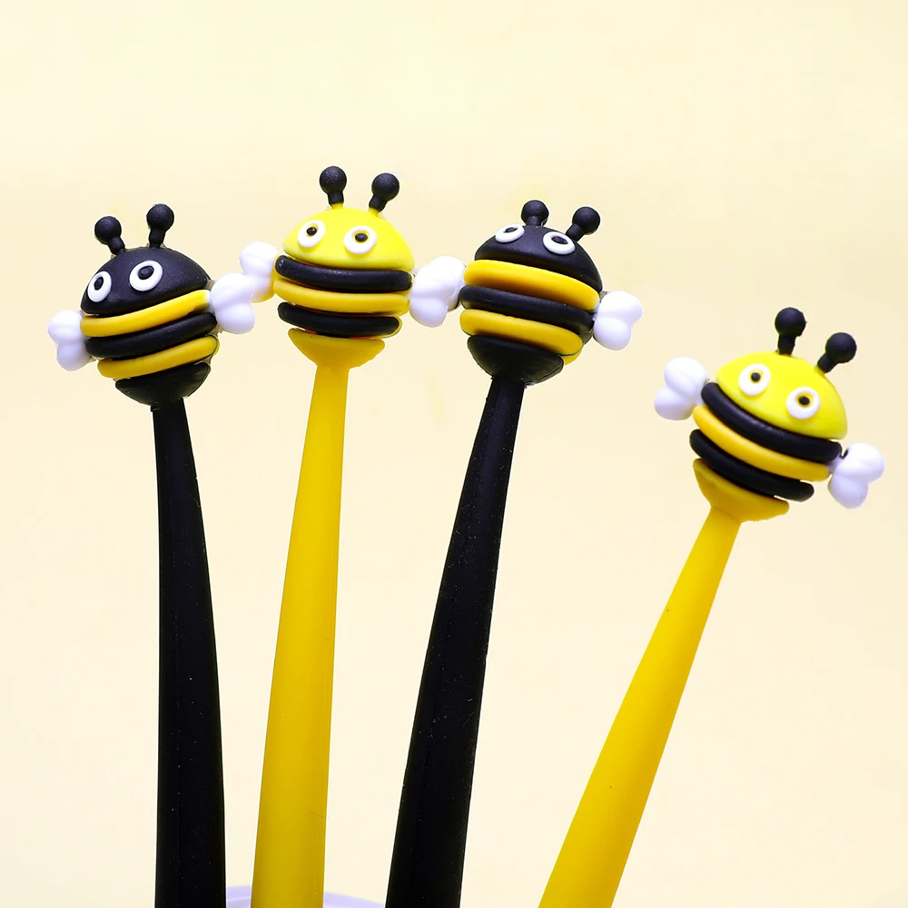 

Kit Thing Creative Funny Kawaii Bee Stationery Cool Girl Anime 12pcs/bulk Ink Blue School Gift Cute Ballpoint Pens Black Writing