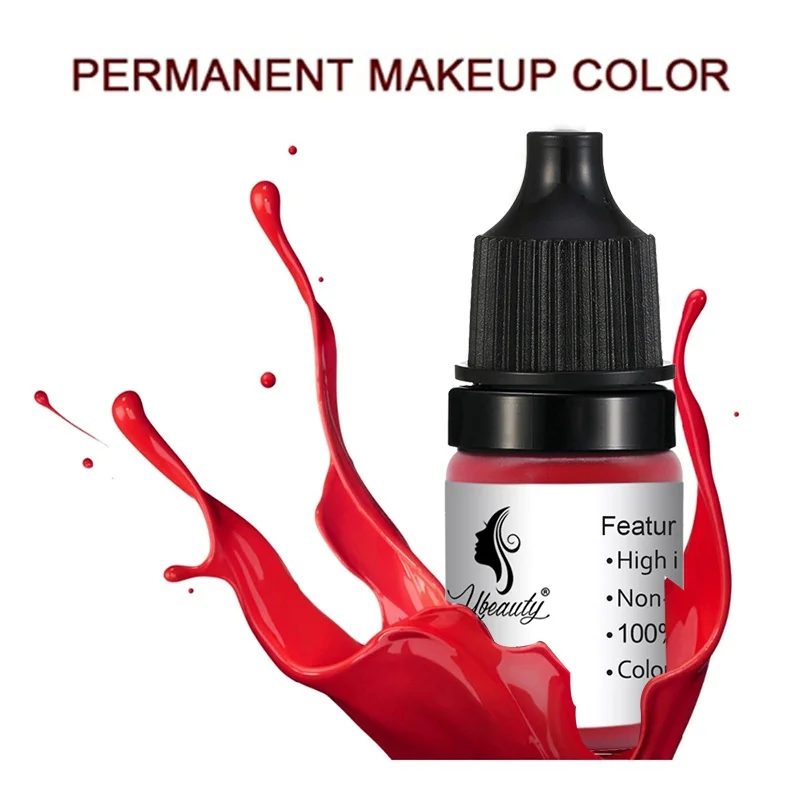 

5 мл микроблейдинг Перманентный макияж Пигмент профессиональные тату чернила натуральные растения Перманентная подводка для бровей Губы п...