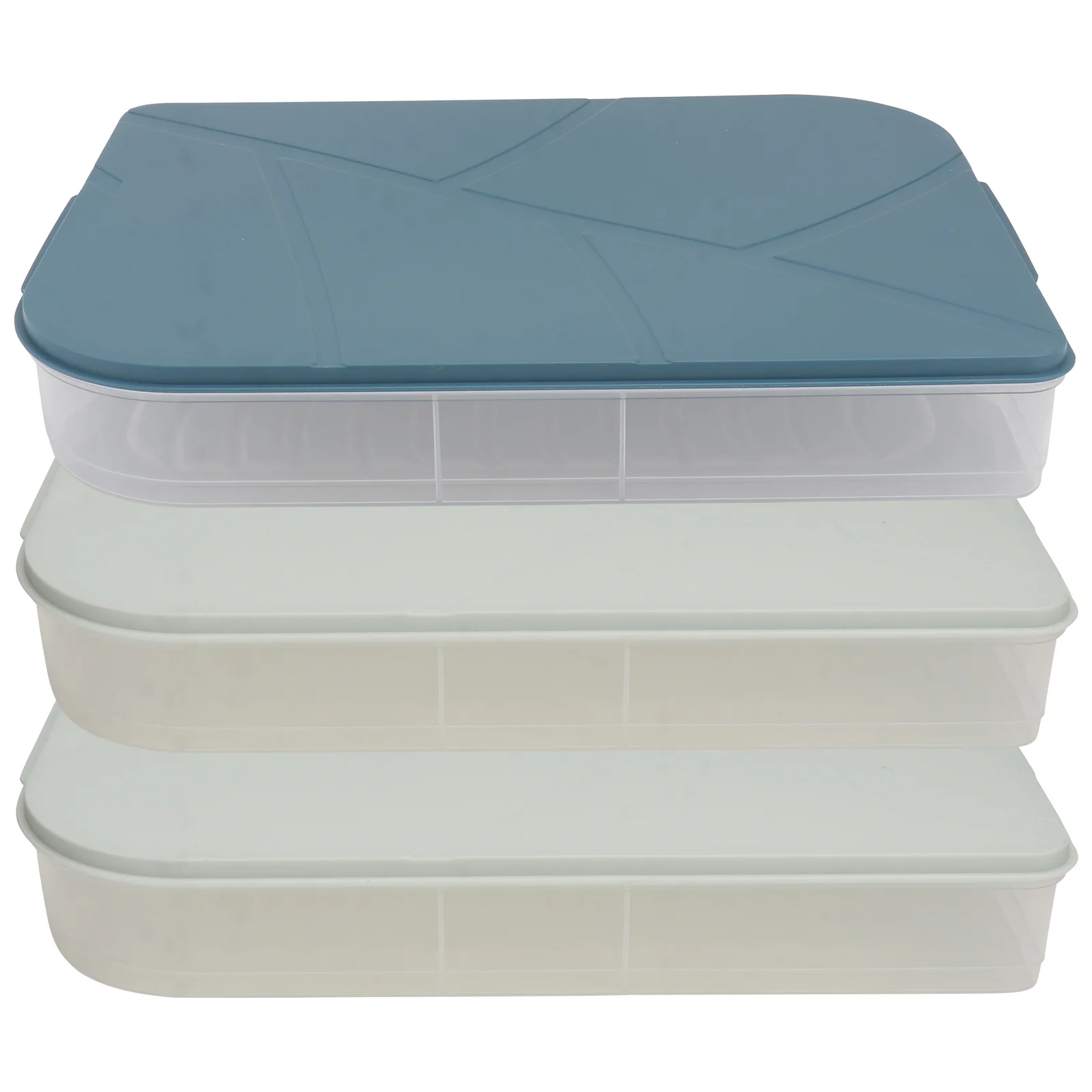 

Storage Fridge Refrigeratorbin Box Dumpling Freezer Organizer Containers Fresh Holder Stackable Case Preservation Crisper