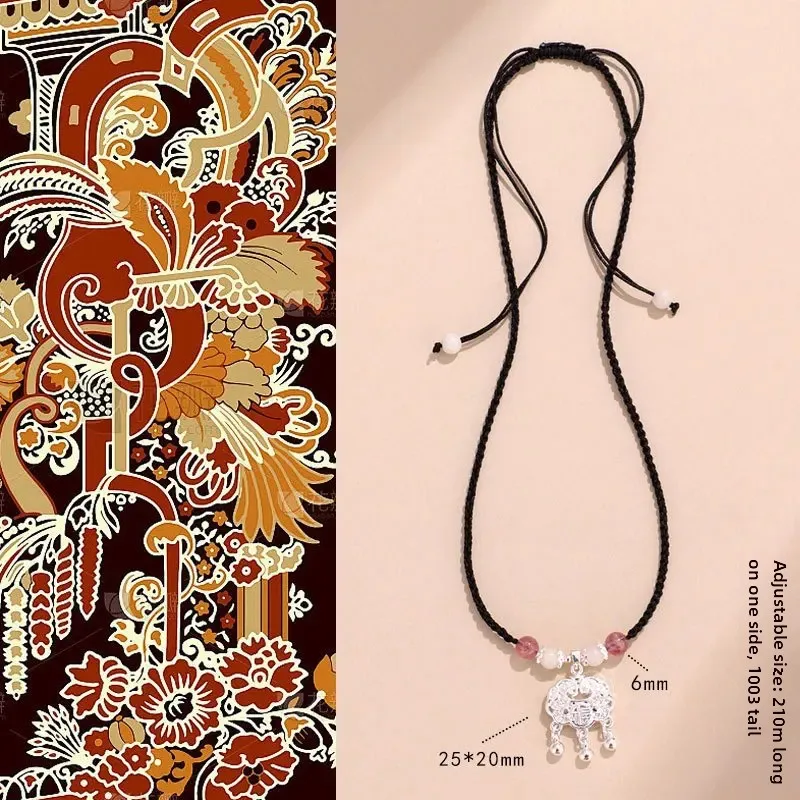 Новое высококачественное ожерелье для пар из черных агатовых бусин женское