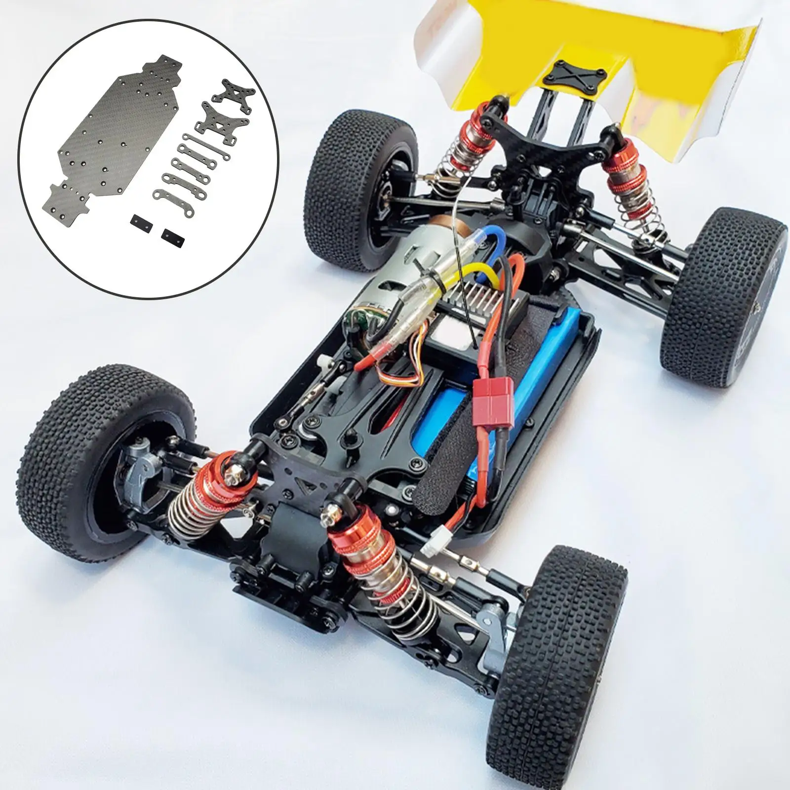

10 шт., шасси из углеродного сплава для Wltoys 1/14, автомобиль с дистанционным управлением 144002