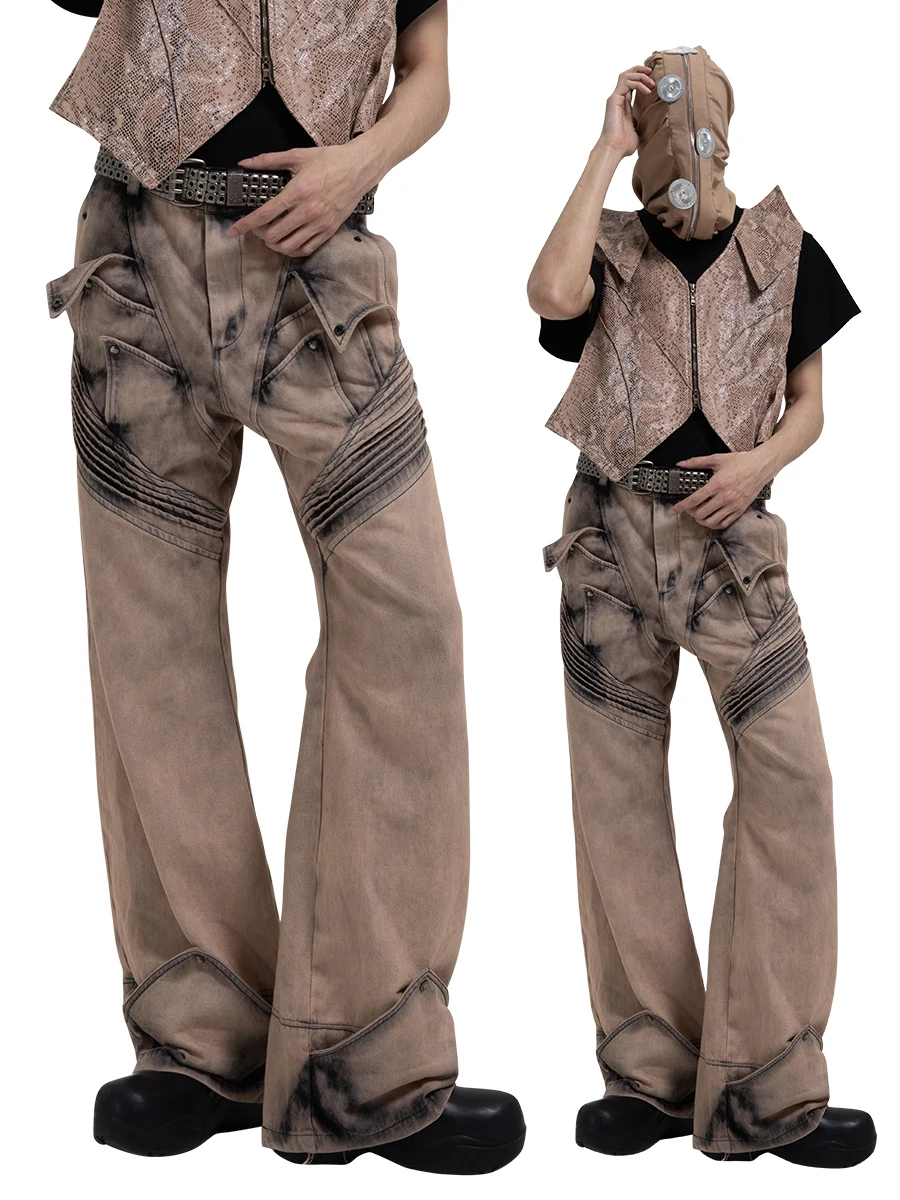 Мужские джинсы Wasteland в стиле панк
