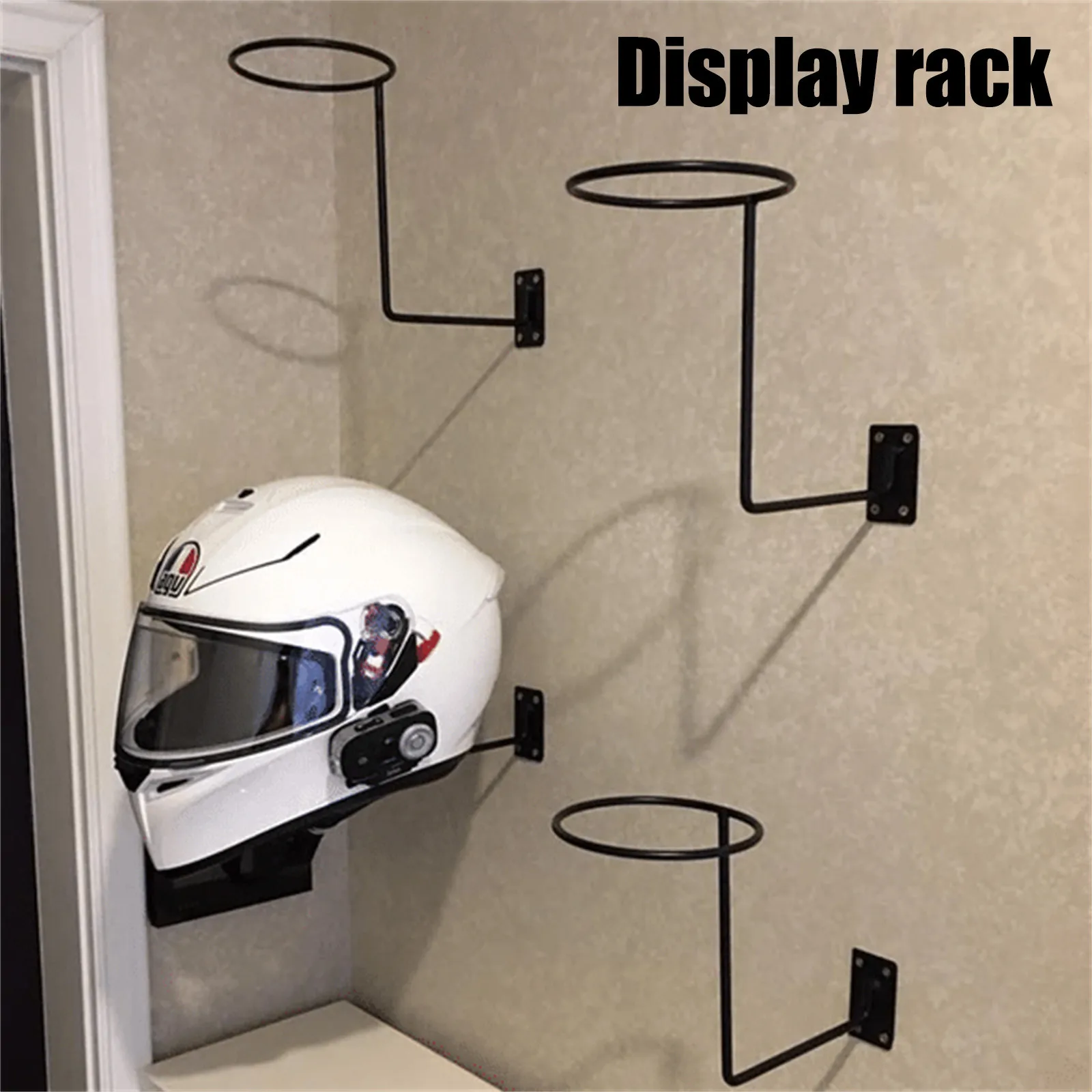 

Helmet Holder Ornament Wall Mounted Hook For Bike Motorcycle Helmet Hanger Display Storage Rack Room Decor Home Accessories