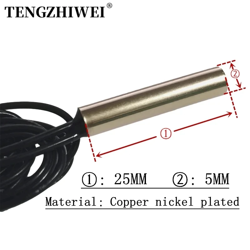 Датчик температуры NTC B3950 10K 1% водонепроницаемый зонд для кондиционера 13/20/25/30/35/40/50