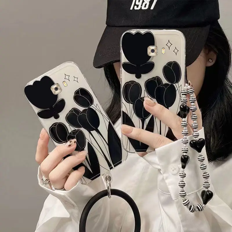 

Suitable For Samsung Galaxy C7 Pro Phone Case Anti Drop Soft Shell Full Package Fashion Women'S High Appearance