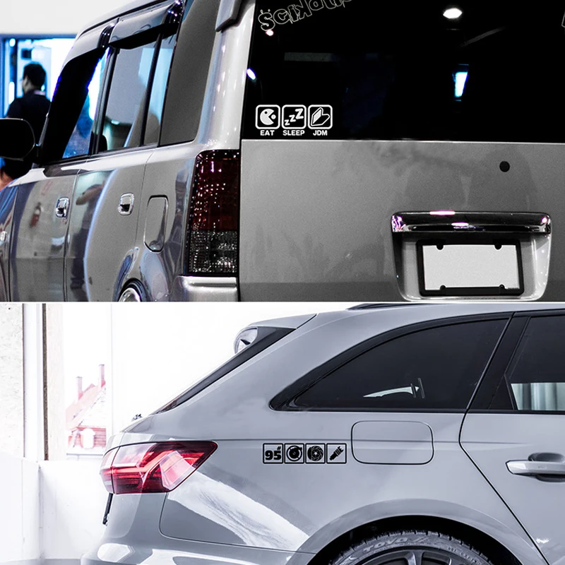 

Автомобильное украшение, Виниловая наклейка, индивидуальный стиль, черный/серебряный цвет, фотоотражающая наклейка на голову автомобиля