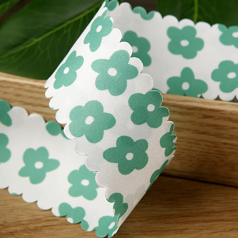 Kewgarden 1 &quot1 5&quot 25 мм 38 Цветочные волнистые края ленты DIY бантик для волос