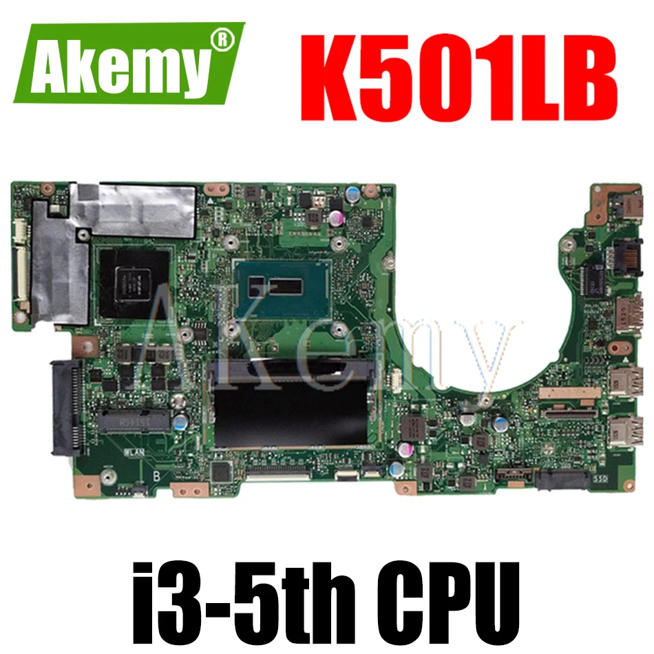 

K501LB Motherboard For Asus K501LN K501LX A501L K501L V505L Laptop Motherboard GT940M GPU/i3-5th CPU Mainboard mainboard