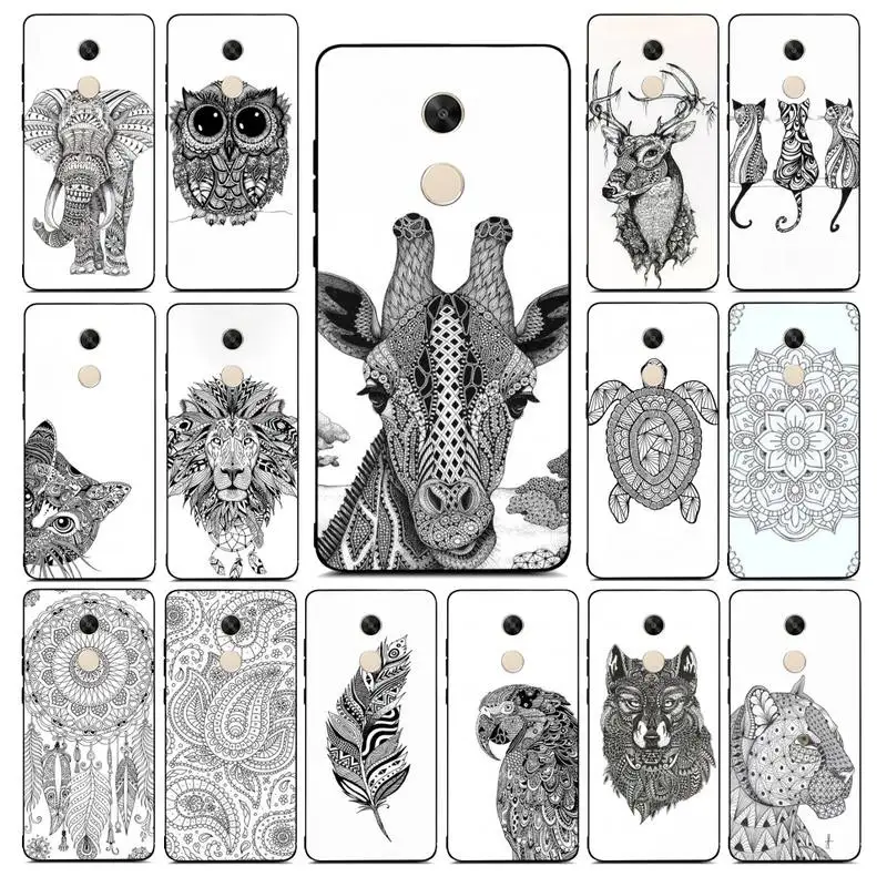 

MaiYaCa Totem Pattern Phone Case for Redmi Note 8 7 9 4 6 pro max T X 5A 3 10 lite pro