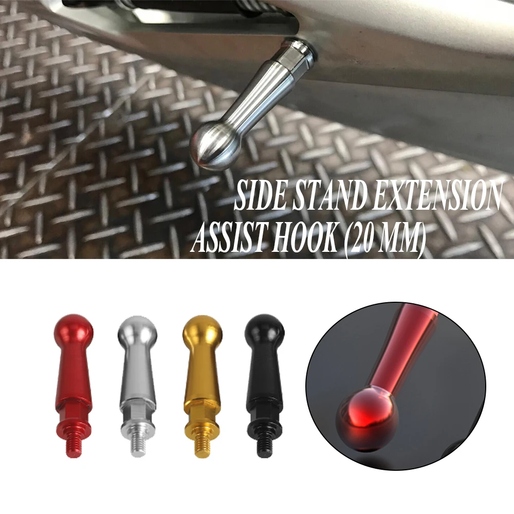 

Motorcycles Accessible For Ducati Panigale 1000 V4 R/S 2019 Side Stand Extension Assist Hook (20 mm) CNC Aluminium Sidestand Pin