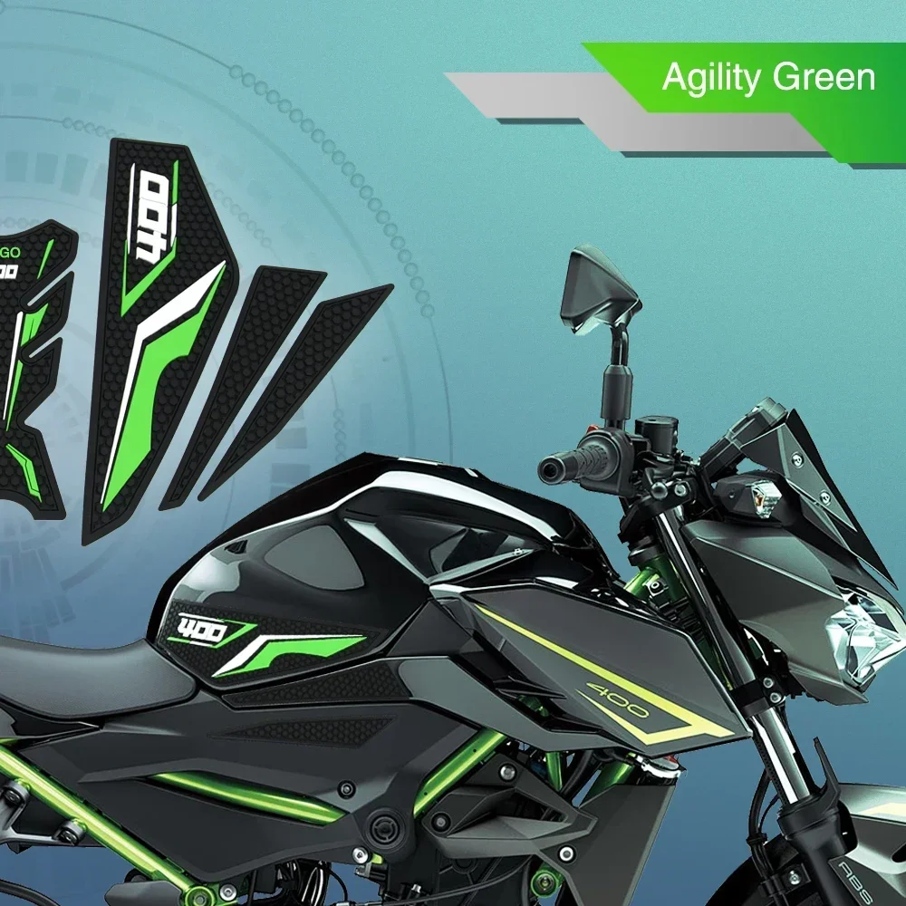 Для Kawasaki Z400 противоскользящая наклейка на масляный бак 21-23 противоскользящие