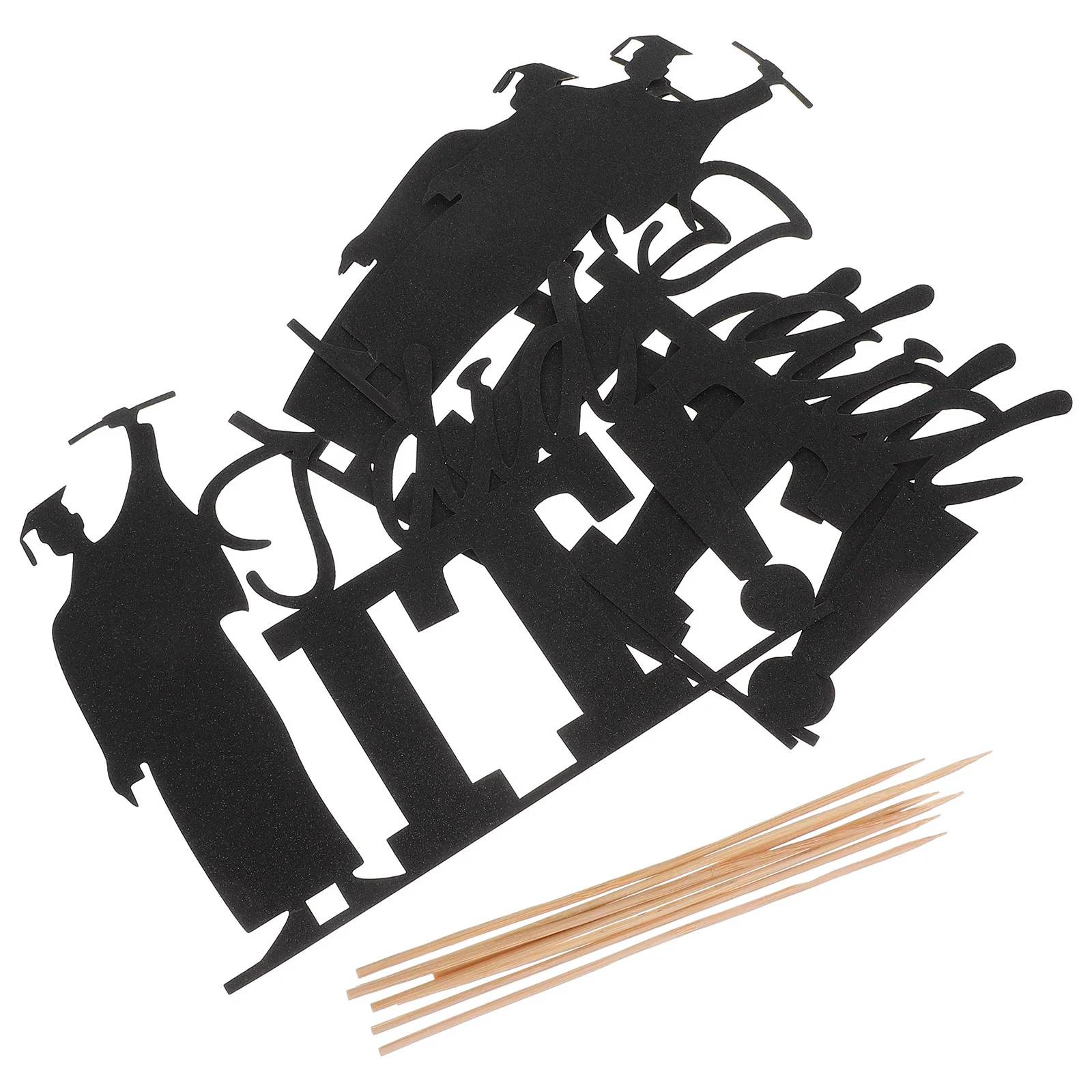 4 шт. Топперы для тортов особых случаев Did It Hat Креативные бамбуковые выпускные