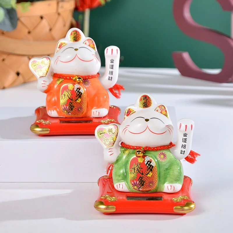 Солнечная батарея счастливый кот Манеки Neko домашний офис автомобиль