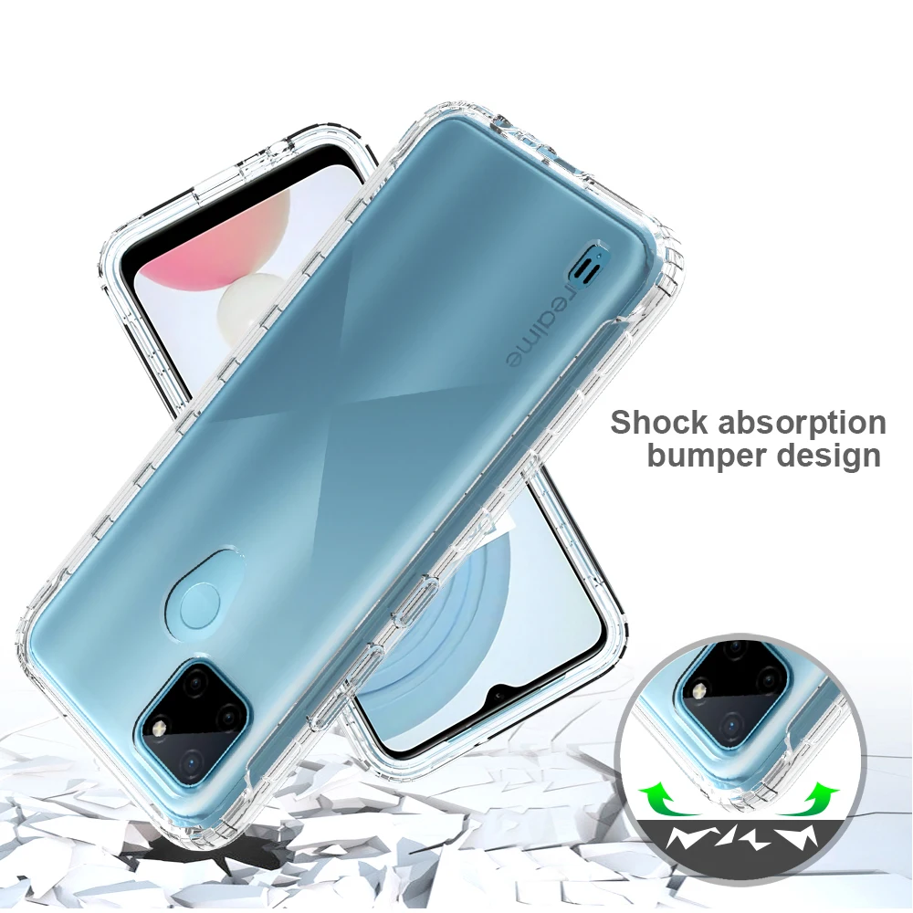 gradient color shockproof case for realme c25y c21y oppo reno 5 lite full protection phone cover for oppo a16 a15 a12 a54 a74 5g free global shipping