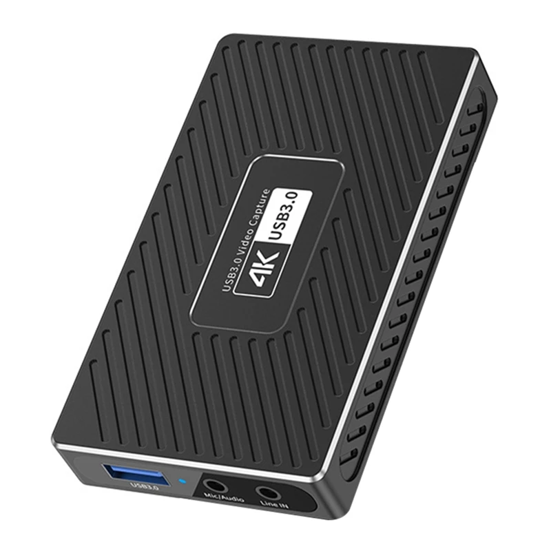 Розничная карта видеозахвата 4K HD USB3.0 прямая трансляция игр и видеорегистратор с