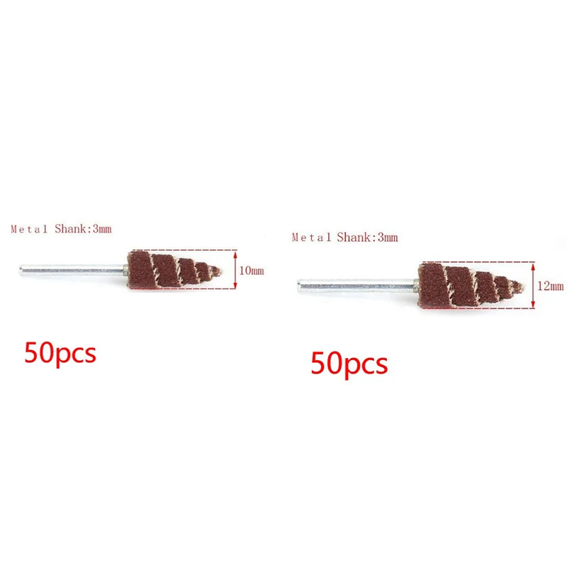 

50Pcs Cone Shape Abrasive Flap Sanding Wheel Grinding Head Rotary Tool For Grinding And Polishing On Surface