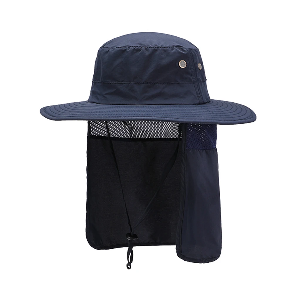 

Уличная Рыбацкая шляпа, закрывающая лицо, защита от солнца, шляпа для рыбалки и верховой езды, солнцезащитная, с защитой от УФ-лучей, велосип...