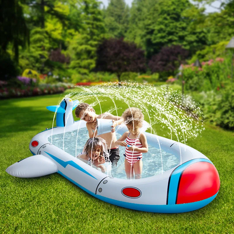 

100/170 CM Inflatable Spray Water Cushion Summer Kids Play Water Mat Lawn Games Pad Sprinkler Play Toys Outdoor Tub Swiming Pool