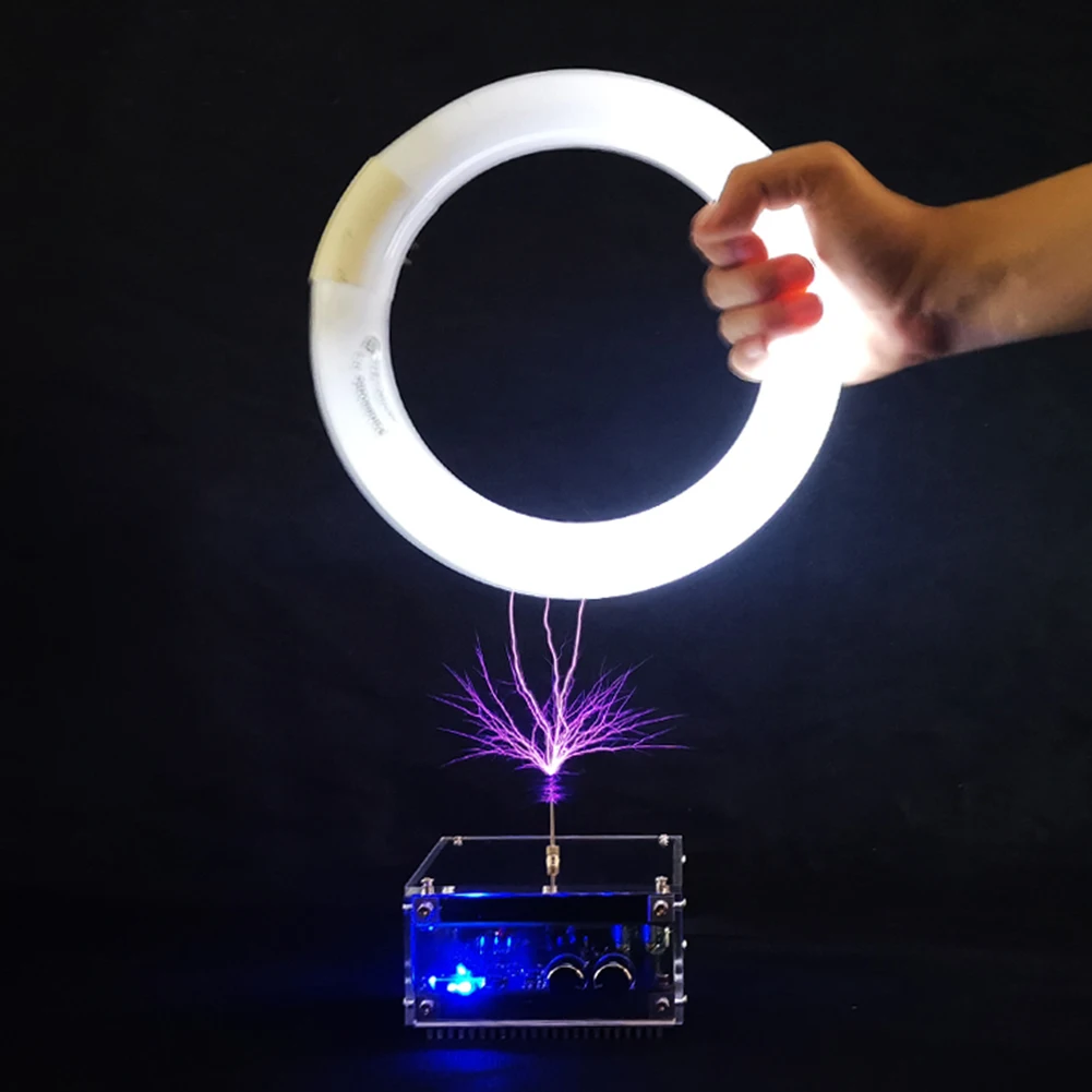 

Tesla Coil Arc Bluetooth-compatible Plasma Speaker Diy Kits Wireless Lighting Set Artificial for Lightning for Desktop Toy Model