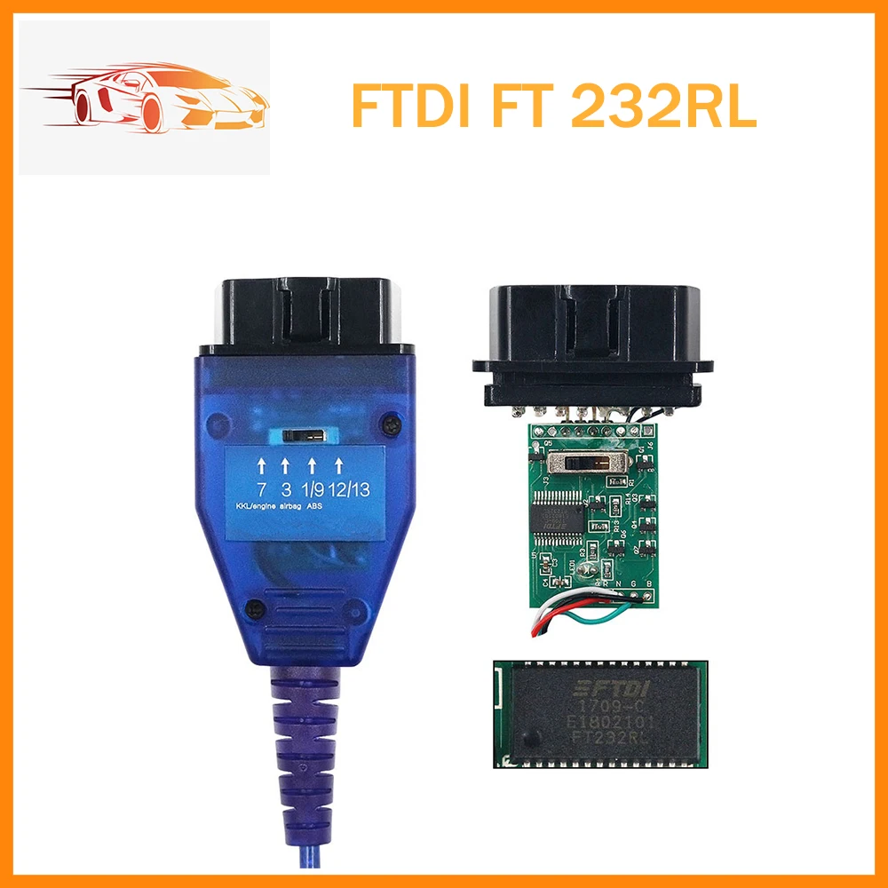 

Newest VAG 409.1 KKL With FTDI FT232RL/CH340T OBD 2 OBD2 Car Diagnostic Interface Cable For VW/Skoda/Seat Scanner Tool