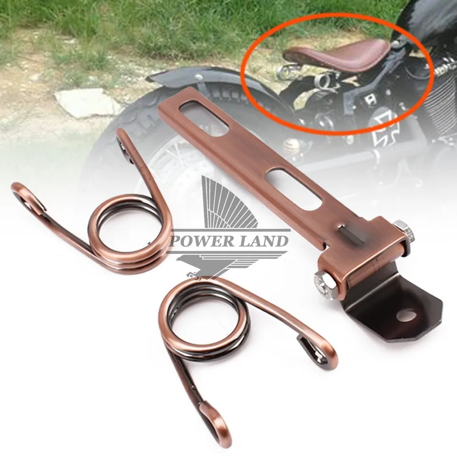 

Стальной Поворотный кронштейн с пружиной сиденья 2,6 дюйма, скользящая Т-образная Монтажная фурнитура, подходит для Harley Chopper Bobber, бесплатная доставка по индивидуальному заказу