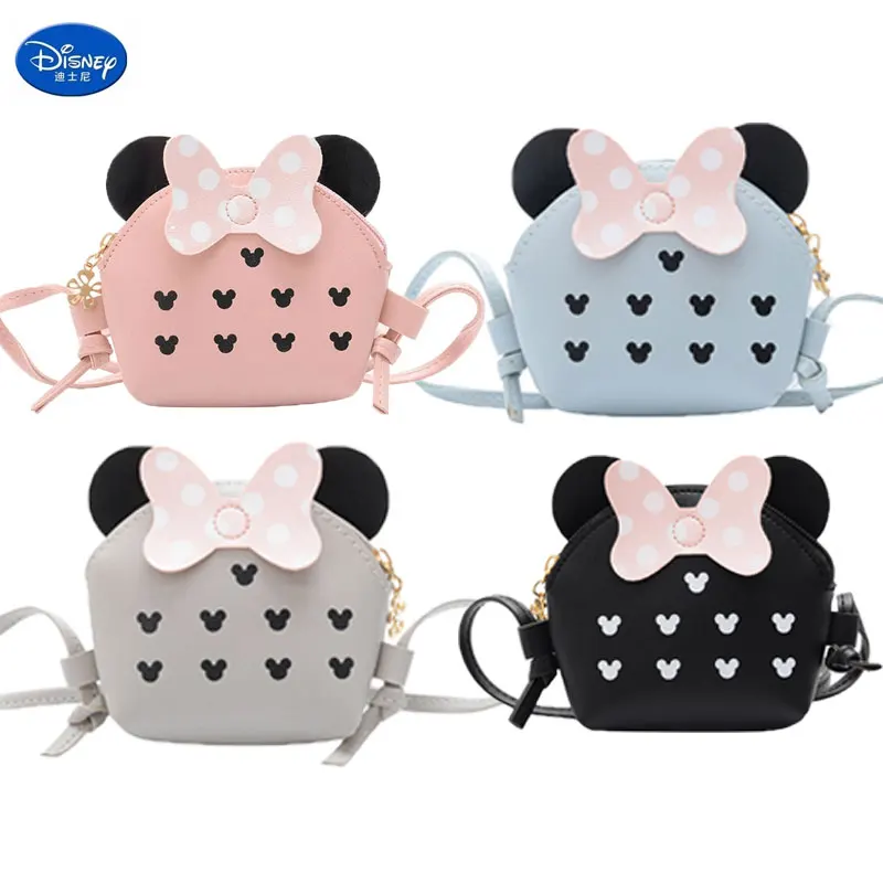 

New Disney Children Baby Girls Minnie Mickey Mouse Cartoon Messenger Bag Waterproof Shoulder Bag Kindergarten Primary Schoolbag