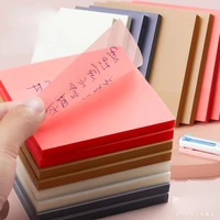 transparent sticky notes with scrapes stickers paper clear sticky notes memo pad waterproof paper for students office stationery
