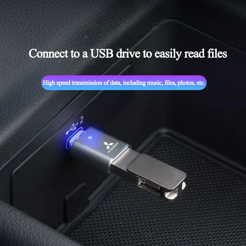 Адаптер USB-Type-C со светодиодной подсветкой OTG Micro Female разъем адаптера для Mitsubishi Delica