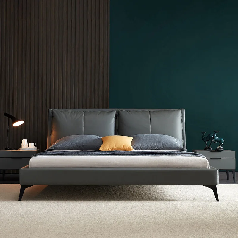 For Bedroom Furniture Nordic Luxury Double Bed