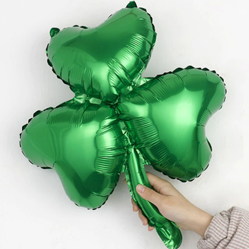 

6Pcs 18 Inch Clover Balloon Foil Lucky Ballons Green Luck Globos Wedding Happy Birthday Party Decorations Baby Shower Ballons