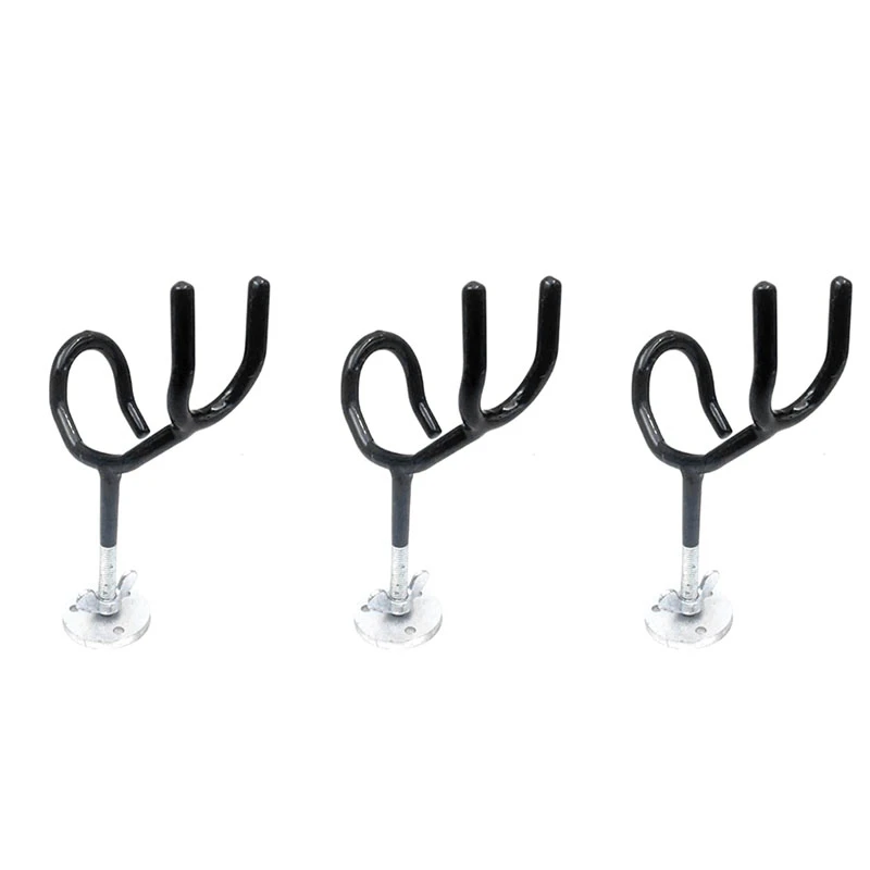 

Top Deals 3PCS -25 Degree 4Inch Wire Form Rod Holder With 3/8-Inch Stem,Rod Holder With Mounting Base, Marine Hardware Accessori