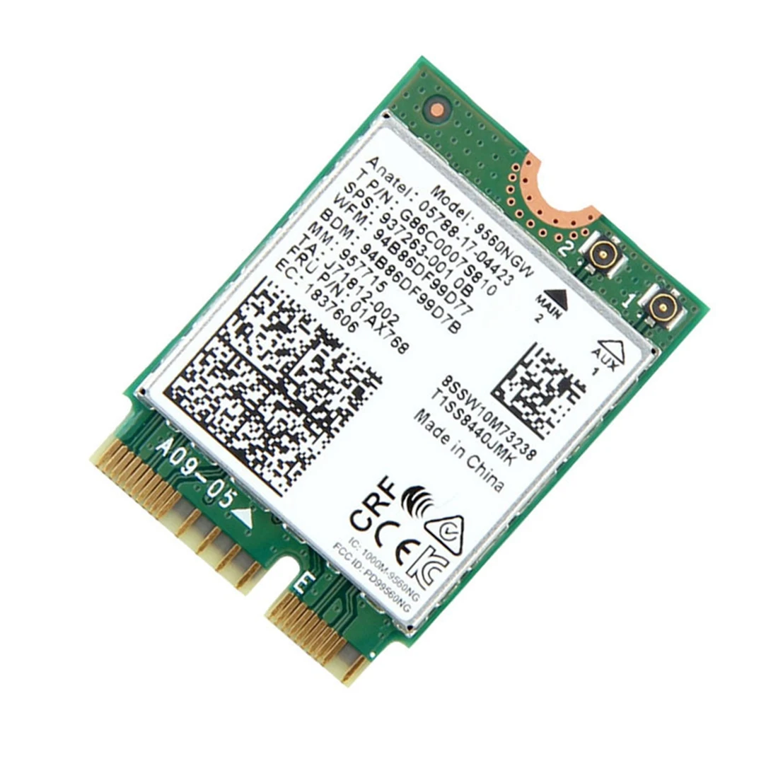 1730 Мбит/с для Intel Dual Band Wireless AC 9560 Desktop Kit Bluetooth 5 0 802.11Ac M.2 CNVI 9560NGW Wifi Card