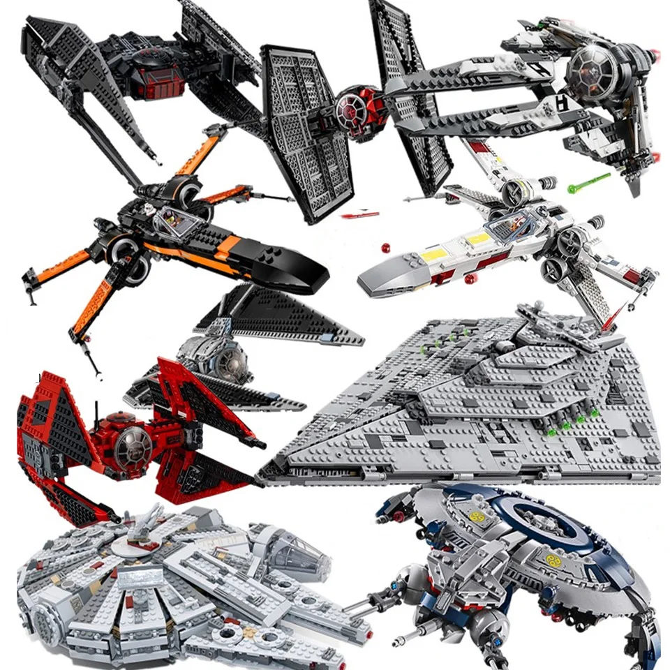 

Stern Moc X-flgel Krawatte Kmpfer Microfighters Bausteine Set Raum Ziegel Spielzeug Kinder Geschenke Space Wars Blocks Christmas