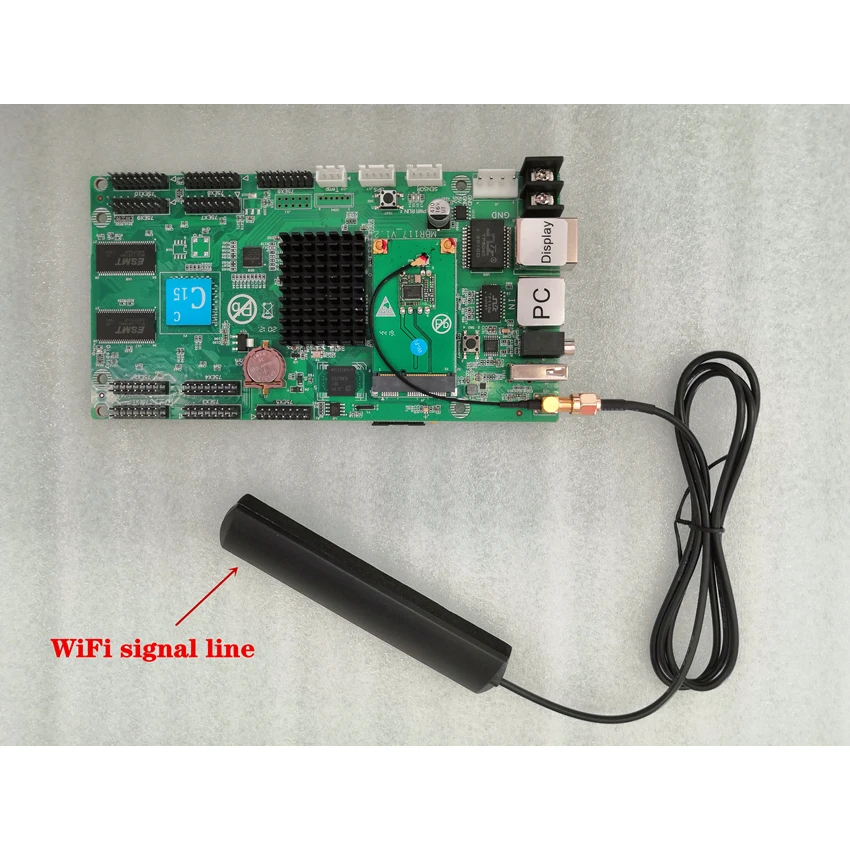 HD-C15/HD-C151C светодиодный дисплей карта управления асинхронный HD-C15 WIFI/LAN/USB HUB75 RGB 384x320