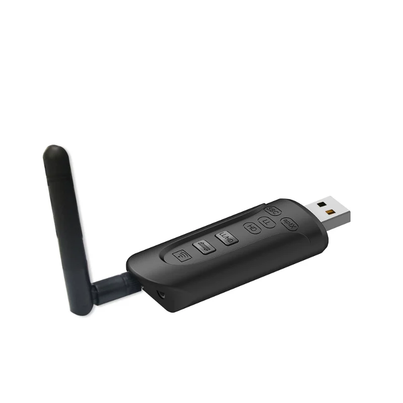 

Audio Transmitter - Wireless Bluetooth Audio Transmitter with High-Fidelity Antenna, 5.0, 1-to-2 Connection, B52