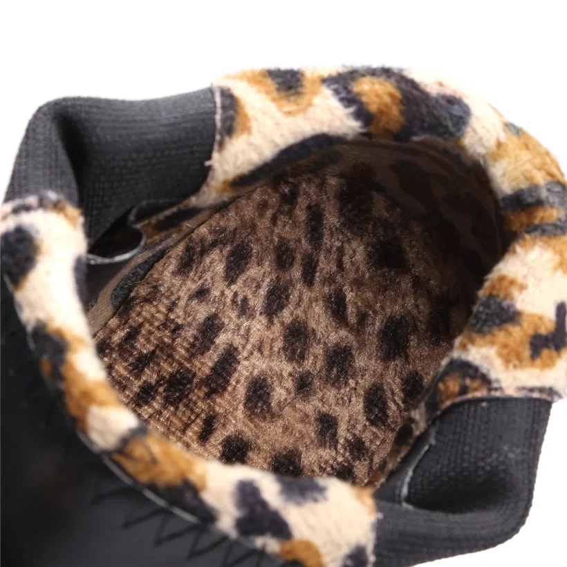 British Winter Women Platform Chelsea Boots High Chunky Heels Black Microfiber Round Toe Casual Lady Slip-on Oxford Ankle Boots