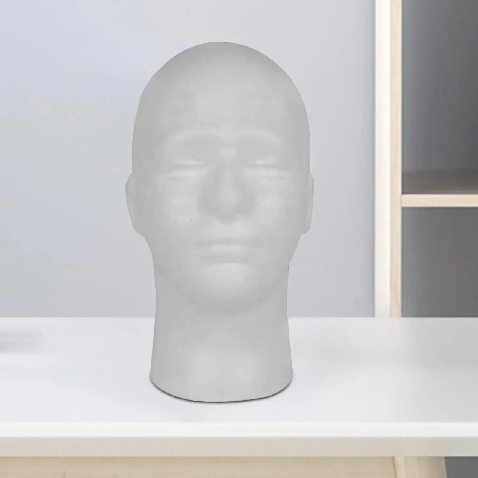Голова парика из пенопласта белая портативная многофункциональная подставка