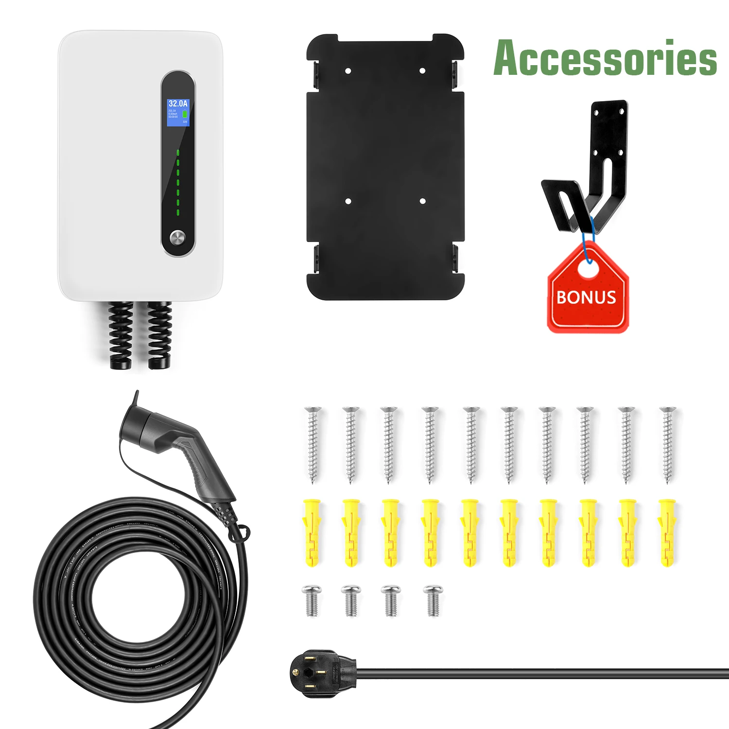 EV автомобильное зарядное устройство тип 1 кабель электромобиль зарядная станция