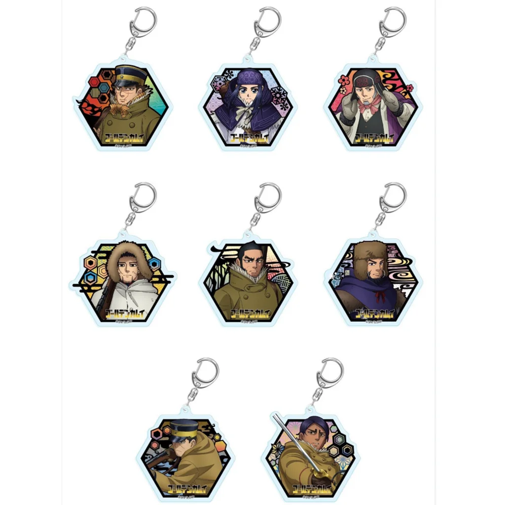 Брелок для ключей с аниме «Золотой камий» Yoshitake Saichi Asuko Tokushirou