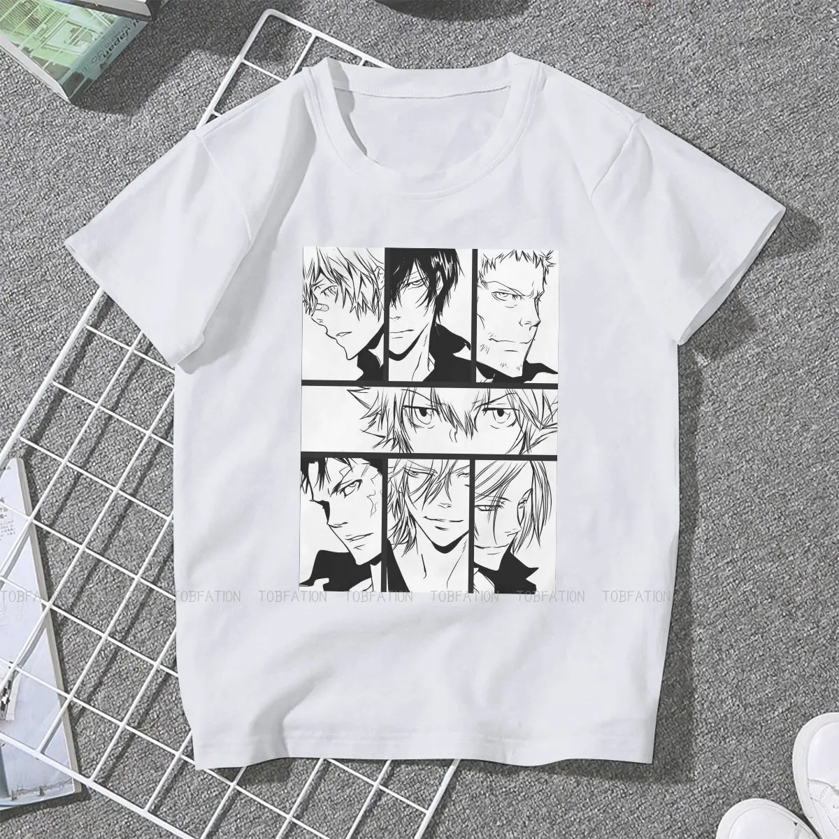 Классные модные футболки Hitman Reborn Women 5XL Стильные топы из чистого хлопка футболка