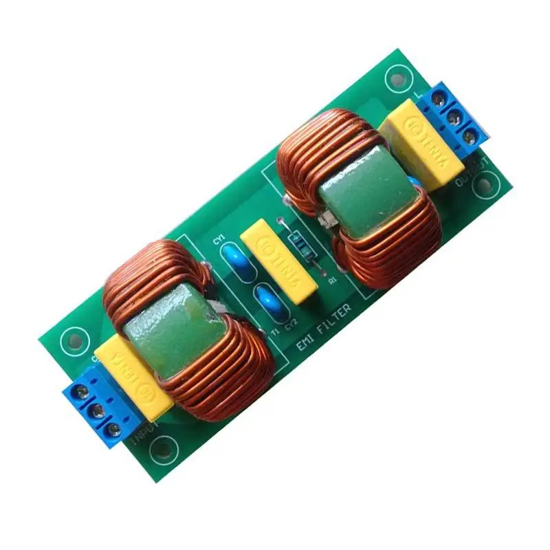 

Two-stage 10A EMI power supply purifier filter noise impurity AC DC universal finished board for CD DVD DAC Blu-ray A7-013
