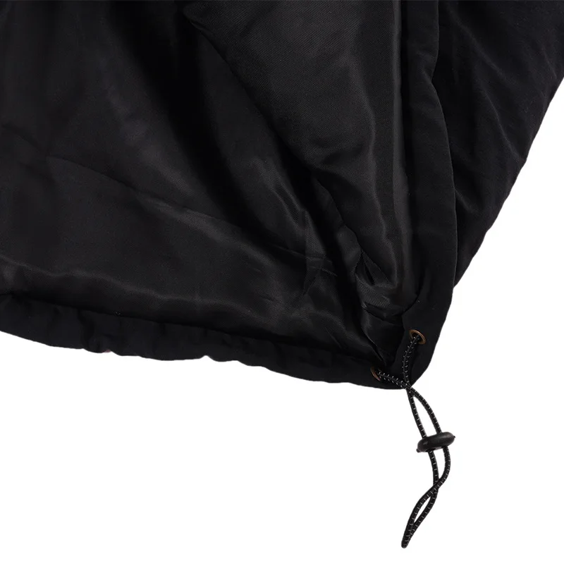 Rainbowtouches Men Harajuku Winter Black Down Jackets Japanese Streetwear Puffer Jacket Sleeve Pocket Waist-Tie Mens Outwear New