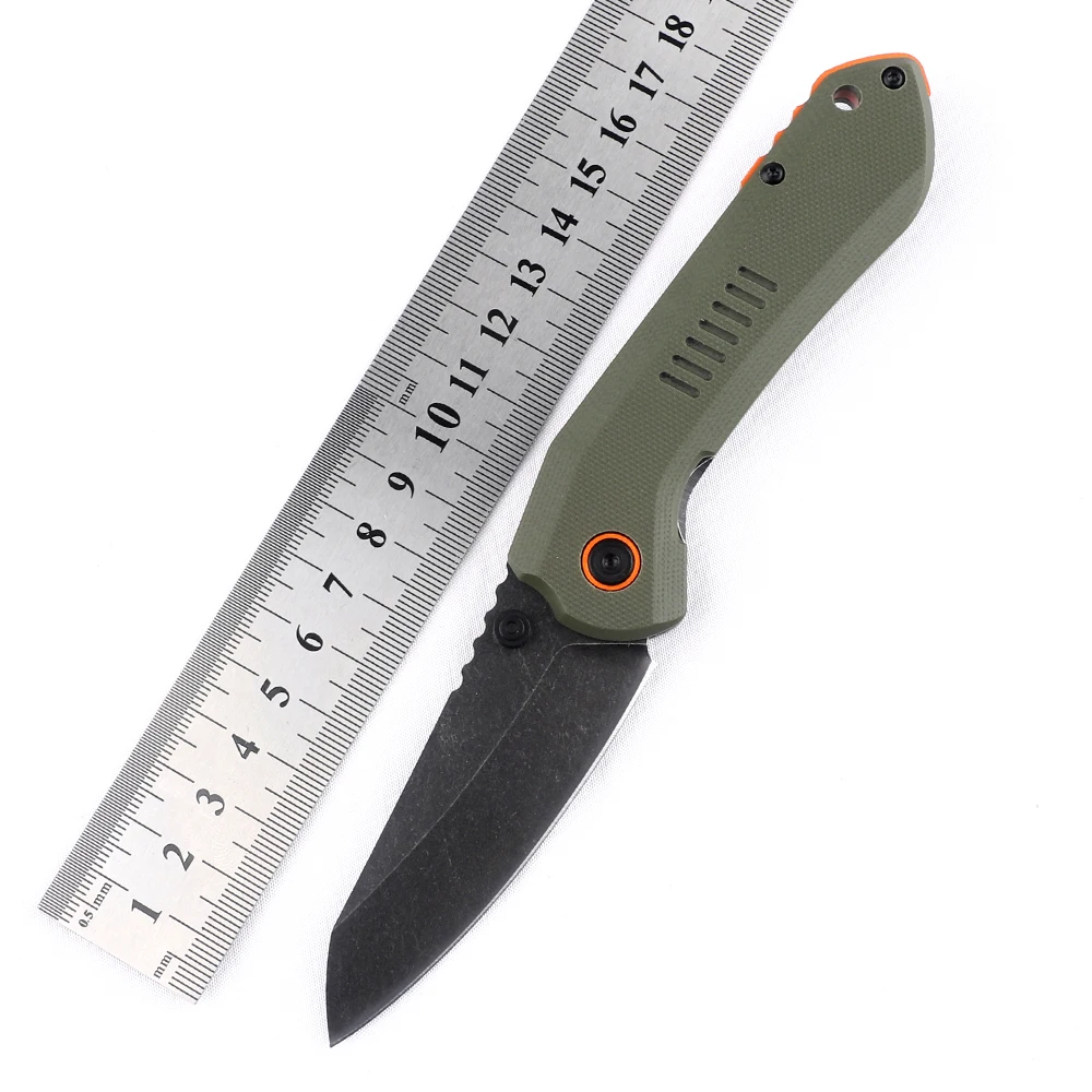 

6280 turnover knife 8Cr13Mov blade, G10 handle outdoor survival folding EDC pocket knife
