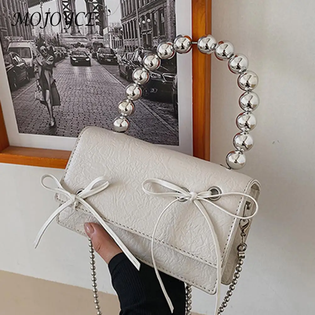 

Женская сумка-мессенджер из искусственной кожи с бантом, Женская Повседневная сумка-Кроссбоди с откидным клапаном, новая женская сумка, вин...