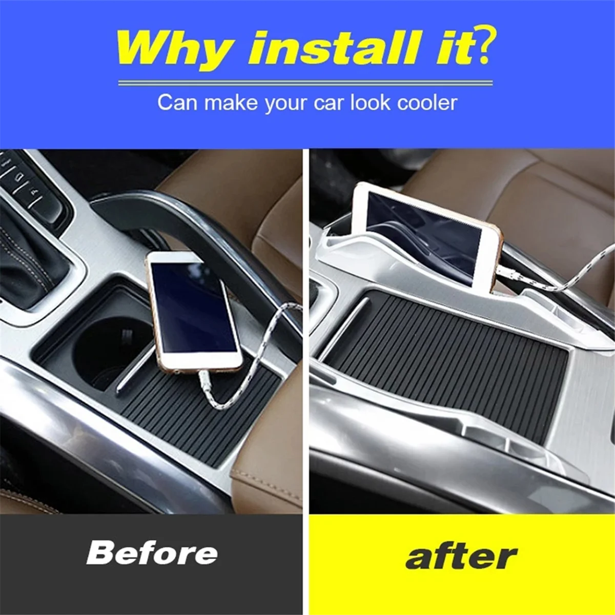 Контейнер для хранения в подлокотнике центральной консоли