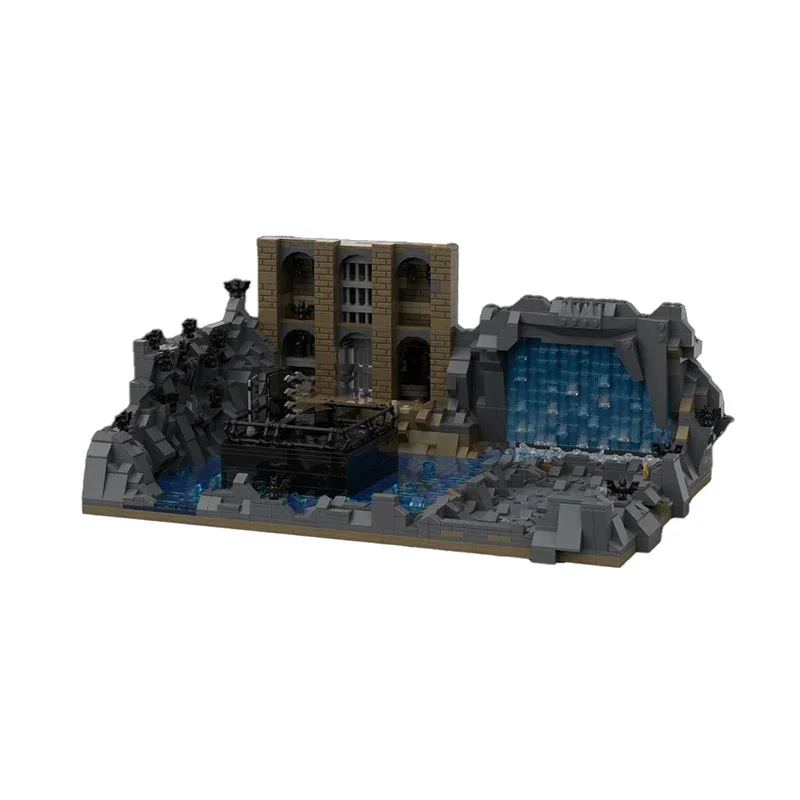 Популярный герой фильм YcMoc строительные блоки Batcave сцена модель технологии