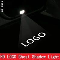 2pcs logo for polestar 1 polestar 2 led hd car door light projector ghost shadow light welcome light courtesy atmosphere light